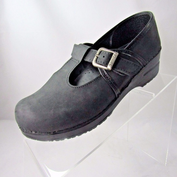 Sanita Shoes - SANITA Size 6.5 Black Mary Jane Womens C3B D31